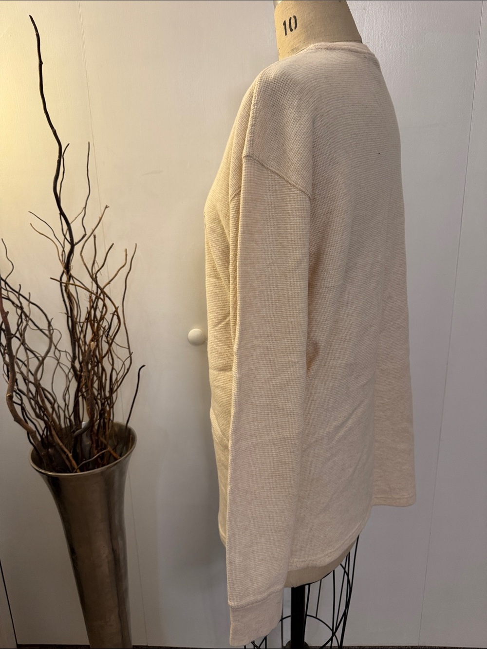 Polo by Ralph Lauren Cream Crewneck Sweater with Embroidered Pony - Picture 2 of 5